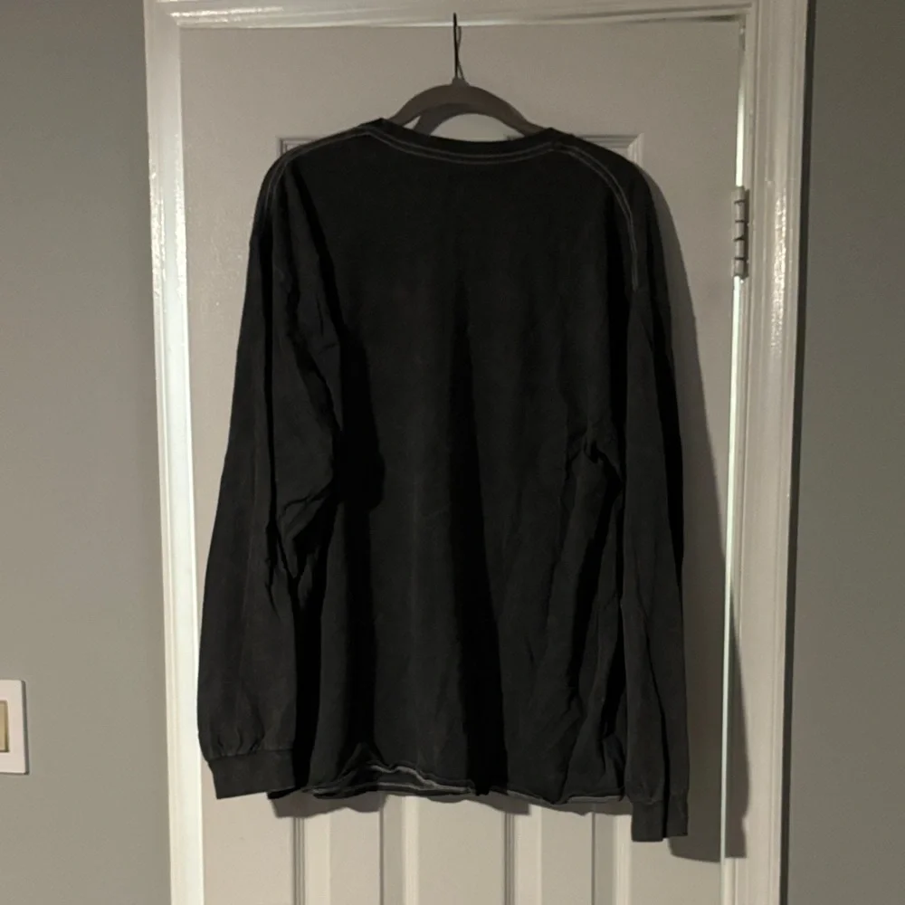 Aaliyah Graphic Long Sleeve Tee - Black with Red & Blue Accents - Picture 3 of 3